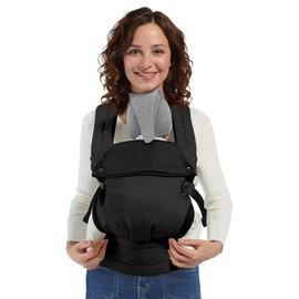 MISSWISDOM Baby Carrier Newborn to Toddler, Adjustable Toddler Carrier, Baby Holder Carrier, Kangaroo Infant Carriers with Widen Shoulder Straps, Black