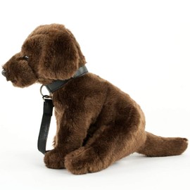 Teddys Rothenburg Cuddly Toy Labrador with Lead 30 cm with Tail Plush Dog Fabric Dog