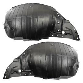 TRQ Front Inner Fender Liner Set Compatible with 2009-2020 Nissan 370Z NI1248121 NI1249121