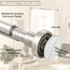BRIOFOX Shower Curtain Rod Adjustable 18-78 Inch, Stainless Steel Spring