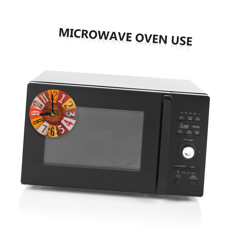 SHOWERORO Retro Fridge Magnets Creative Clock Stickers Vintage Wall Clock
