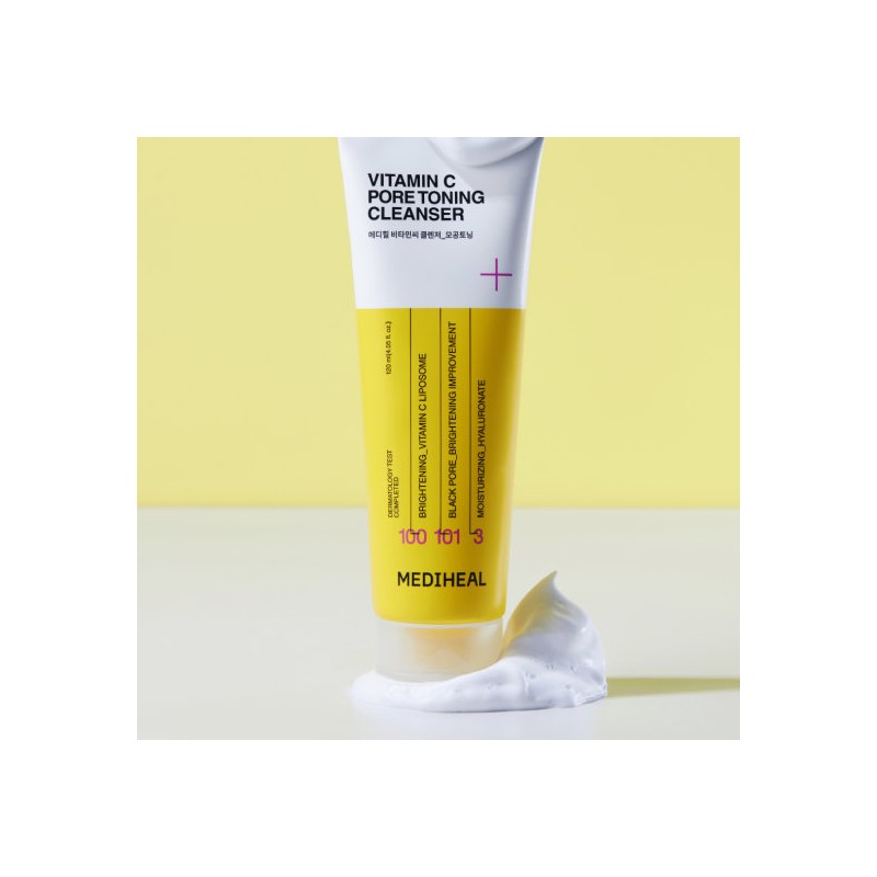 Mediheal (Free Serum Sachet) 1+1 Vitamin C Pore Toning Cleanser