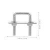 ULTECHNOVO 4pcs Heavy Duty Stainless Steel U-Bolts for Boat Trailers