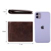 VISOUL Men's Leather Wallet with ID Window and RFID Protection,