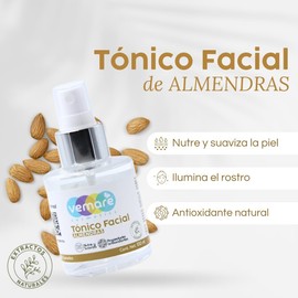 Vemare Cosmetics Tónico Facial De Almendras Hidratante 100 ml
