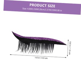 PACKOVE 4 Pairs Adhesive Eyeliner Strip Decals Lightweight Breathable Eye Line Stickers for Women Easy Application Enhances Eye Depth