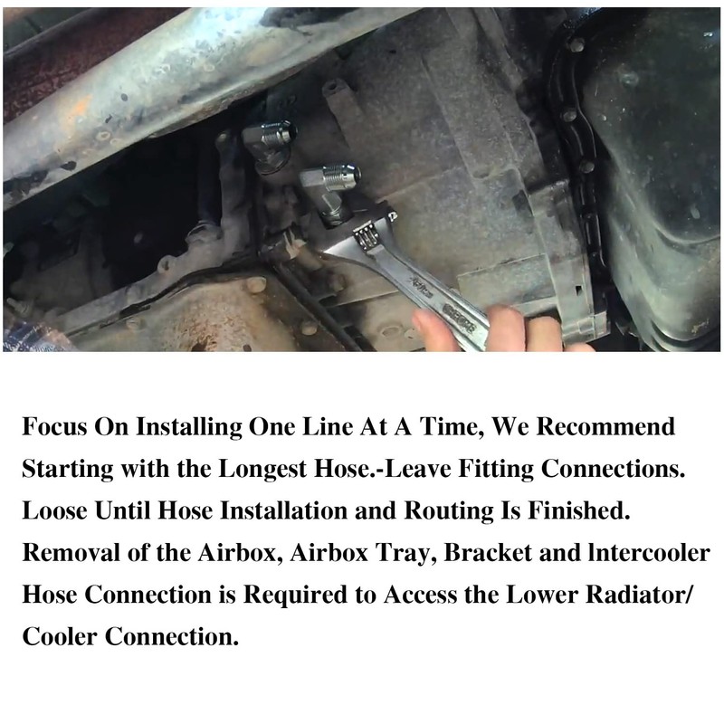 Allison-Transmission Cooler Hose Line Fitting Kit for 2006-2010 GM GMC