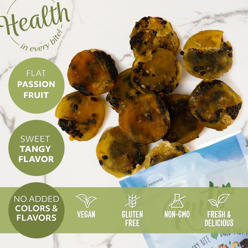NUTS U.S. – Dried Passion Fruit Rounds | No Added
