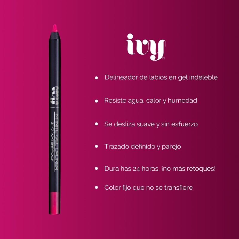 Set 12 Gloss Thirsty Pout Italia Deluxe + 12 Delineador