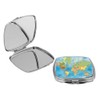 Island Gifting - World Map Poster - Square Compact Mirror