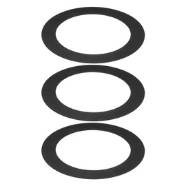PATIKIL Goof Rings for 6 Inch Recessed Can Lighting Down Light, 3 Pcs Metal Goof Trim Rings Cover, Outer Diameter 10-inch, Inner Diameter 6.29-inch, Matte Finish Black, Flush Mount
