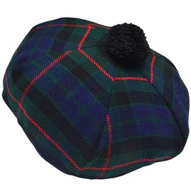 Scottish Kilt Tam O' Shanter Acrylic Wool Tammy Hat One Size Various Tartans (Gunn)