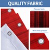 AAtter Red and Black Shower Curtain Ombre Modern Mens Gothic