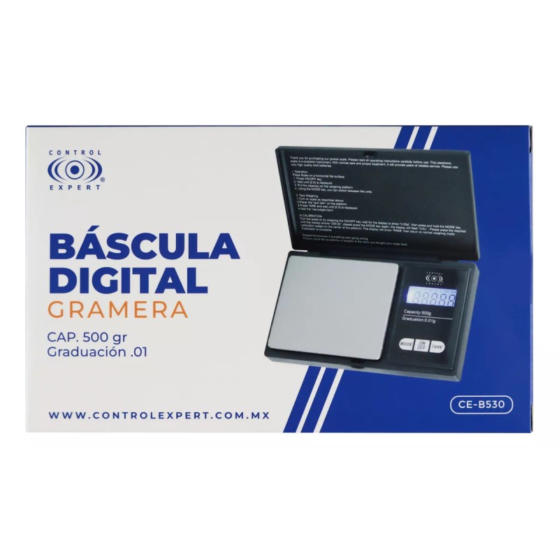 Control Expert Bascula Digital Gramera 0.01gr 500gr Gramos Quimica Joyeria
