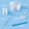 Large Silicone Resin Measuring Cups Tool Kit - Nicpro Reusable
