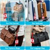 4 Pack Canadian Flag Luggage Tags, Anyos PU Leather Travel