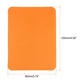 HARFINGTON 12Pcs Iron on Patches for Clothing Repair 4.9" x 3.7" Fabric Patch Repair Decorating for Clothes Pants Bag, Orange