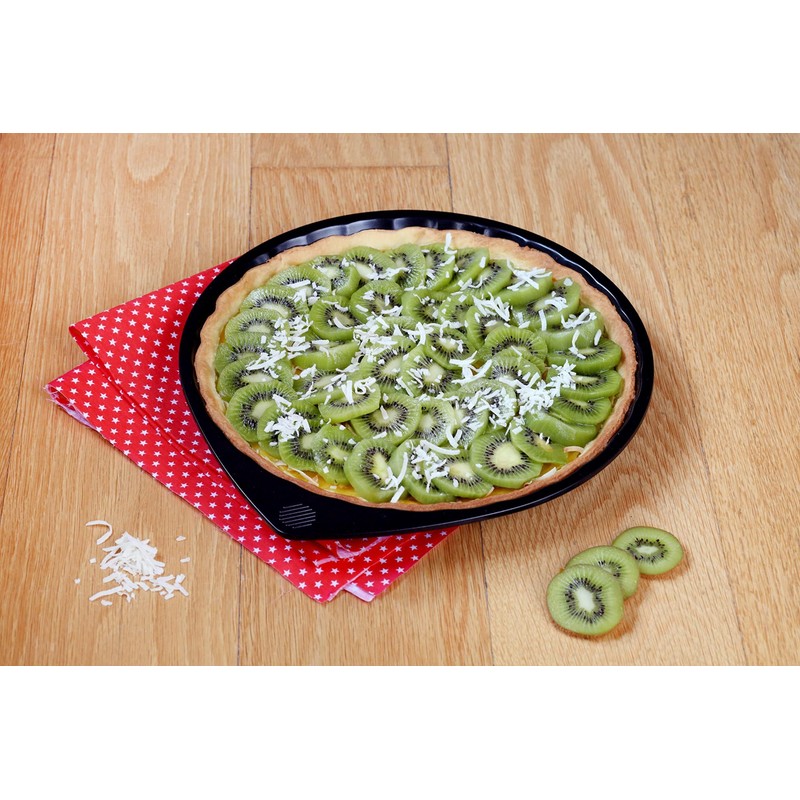 Pyrex MG30BN6 Magic Flan Tin, Black, 30 cm