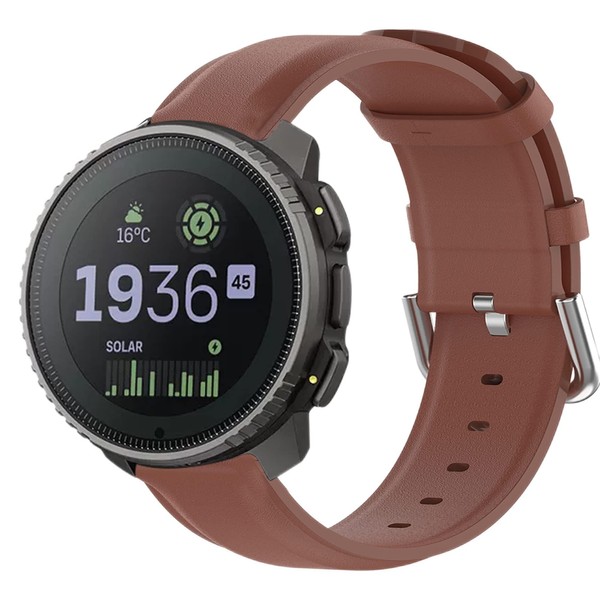 Blueshaweu Bracelet Compatible with Suunto Vertical, Classic Leather Replacement Watch