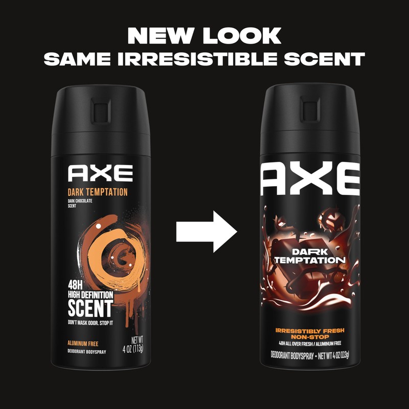AXE Body Spray Deodorant Dark Temptation for Long Lasting Odor