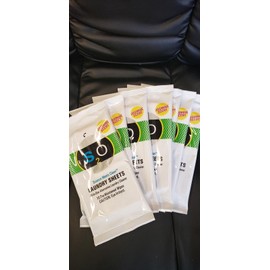 S2O Laundry Detergent 70 Sheets Plus Stain Remover Jasmine scent (7 packs of 10)