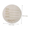 Operitacx 12pcs Round Wooden Announcement Signs Newborn Name Plaques Chic