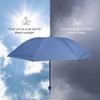 Merciband foldable rain & UV protection umbrella(blue) 2 in 1