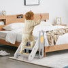 Foldable 3 Steps Stool for Toddlers, Folding Step Ladder with