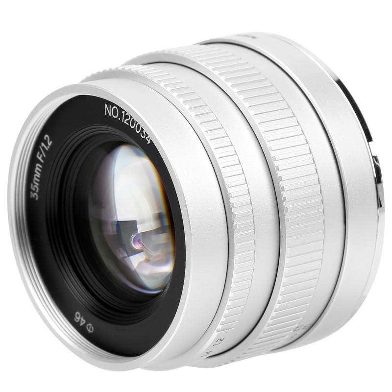 NEWYI 35mm F1.2 E Mount Large Aperture Portrait Manual Lens