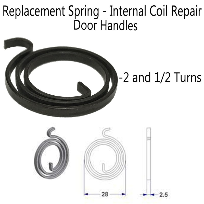 Universal Hardware Door Handle Springs 2.5 Turns Replacement Coil 2.5mm