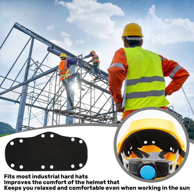 Hard Hat Sweatband 10" X 5.5", Cotton Hard Hat Liner,