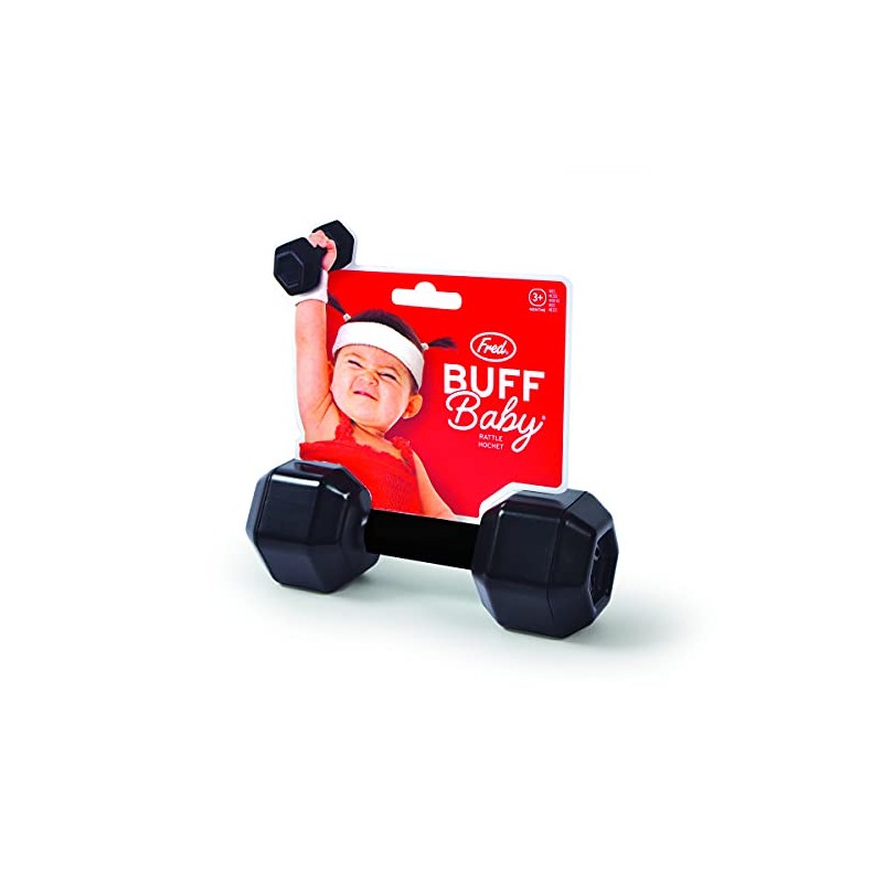 Fred Buff Baby Sonajero para bebé en forma de mancuerna