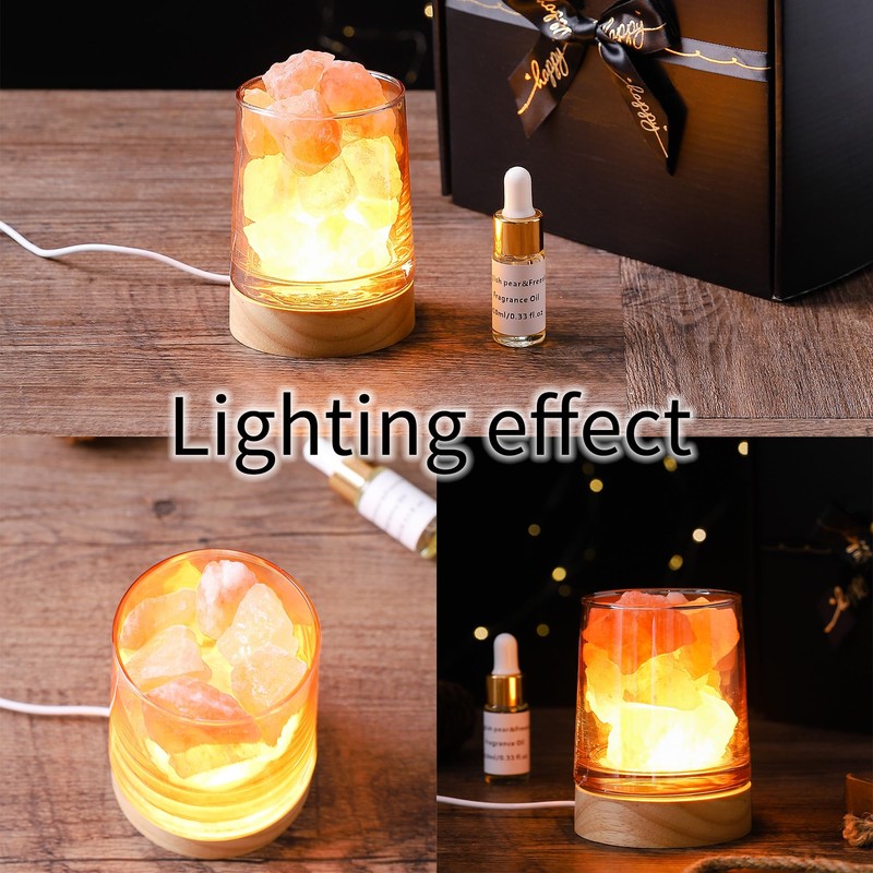 Himalayan Salt Stone Essential Oil Diffuser|Himalayan Salt Lamp|Lavender Essential Oil