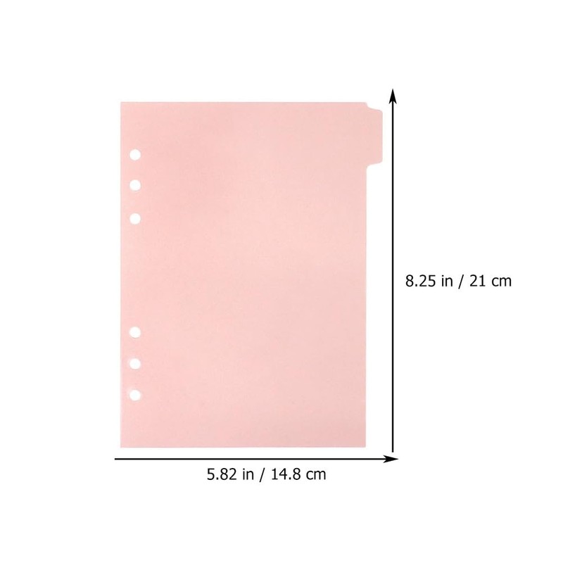 Operitacx A5 Dividers | Pack of 12 Dividers for 6