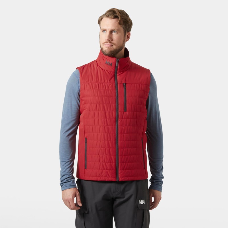 Helly Hansen Men's Crew Insulator Vest 2.0, 162 Red, Large