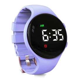 e-vibra Vibrating Alarm Reminder Watch Silent Wake Up Watch - with Multiple Alarms and Lock (Purple)
