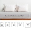 Fitted Sheet 180 x 200 cm, Light Grey, 40 cm
