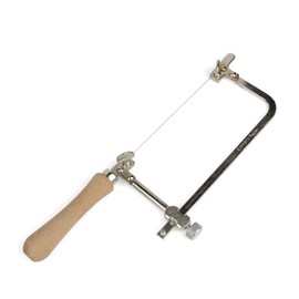 HOMESOM 1PC Coping Saw Steel Frame with 0.3mm Diamond Wire Saw for Wood Stone Jade Metal Cutting Multi Function Hand Tool
