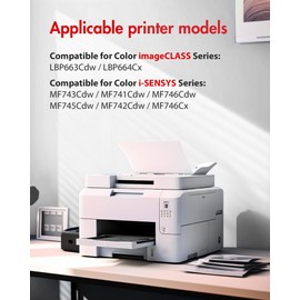 055 Black Compatible Toner Cartridges Replacement for Canon 055 Black 2 Pack 055H Compatible with Canon Mf743cdw Toner Cartridges, MF745Cdw, MF746Cdw Laser Printers