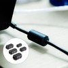 sourcing map Clip-on Ferrite Ring Core Anti-interference Noise for 3mm/