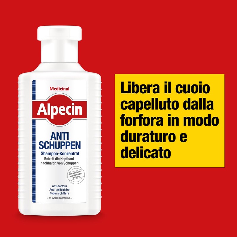 Alpecin Medicinal Shampoo Concentrate Anti-Dandruff - 2 x 200 ml