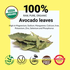 Akshit Dried Avocado Leaves,13oz, Hojas De Aguacate Secas, Avocado Leaf Tea, Natural Dried Leaves, Non-GMO, Loose Leaf Tea