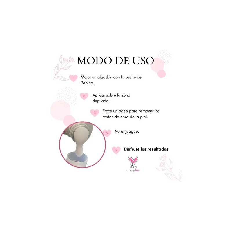 Leche De Pepinos Cargolet Post Depilatorio Elimina Impurezas