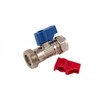 UKDD® 15mm x 3/4" Straight Washing Machine Tap c/w Check