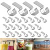 XINKE 24 Pcs Jar Stainless Steel Clips/Clamps for 6 Jars,