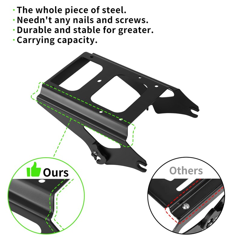 TCMT Detachable Two Up Trunk Mounting Luggage Rack + 4