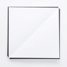 Triangle Notebook - Unique Design - Fabric Hardcover Triangle Notebook (Grey)