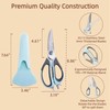 Multi-Purpose Kitchen Scissors - Stainless Steel Shears with Comfortable Grip,