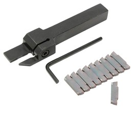 POWERTOOL Lathe Boring Bar Holder, Turning Tools 1PC Grooving Tool Holder MGEHR1212-3 Lathe Grooving Holder+10PCS MGMN300 Insert+ 1PC Wrench
