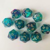 10PCs D20 Polyhedral Dice Set 22mm for DND RPG MTG